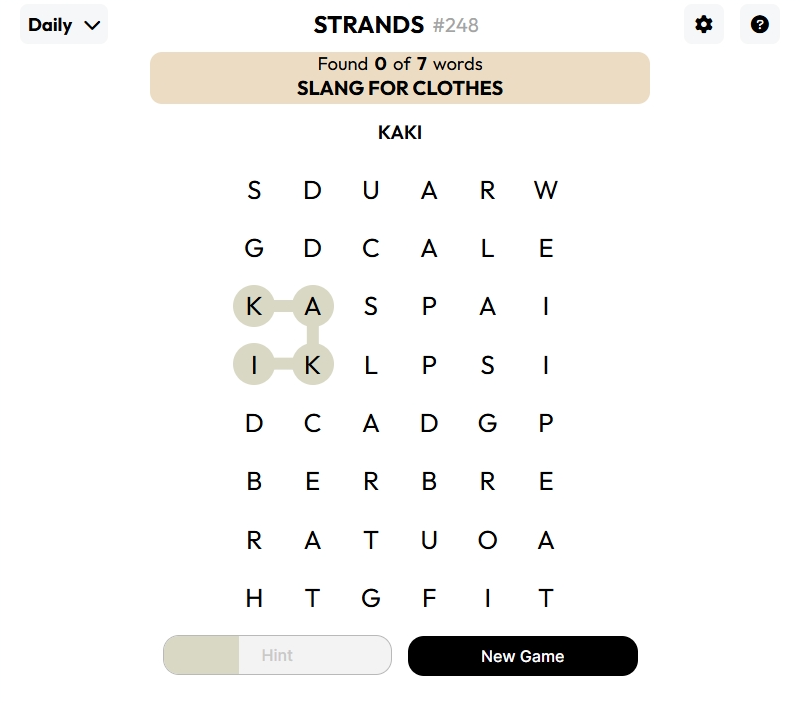 strands game