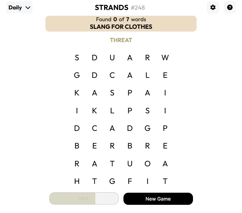 strands game
