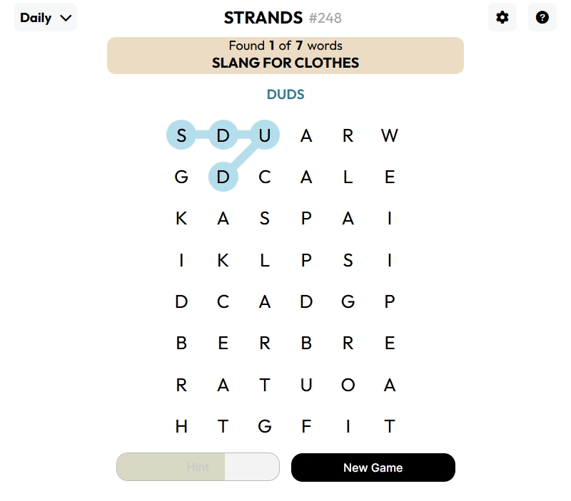 strands game