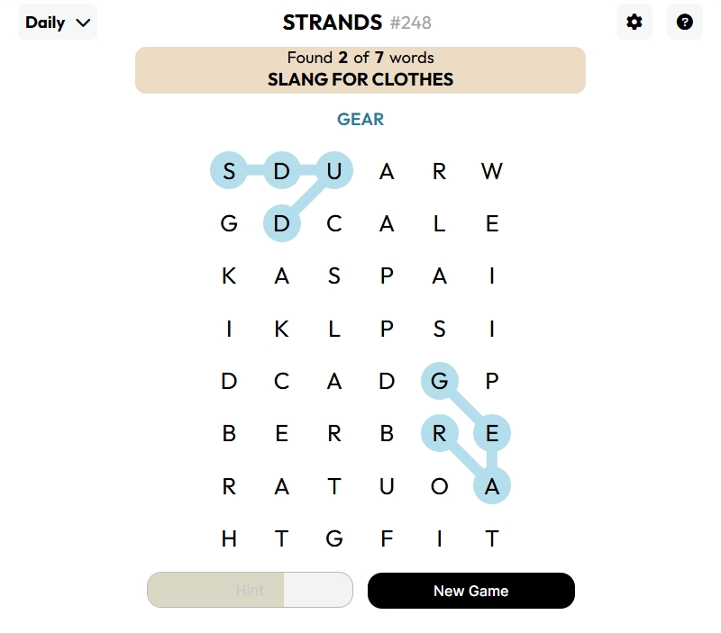strands game